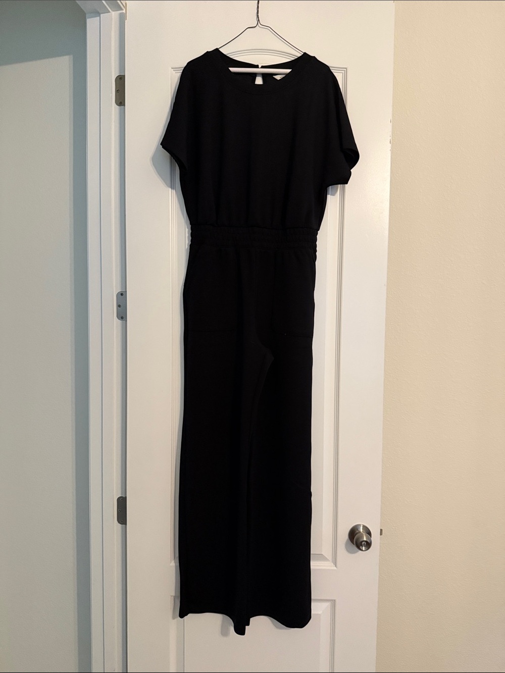 Rae Mode Women’s vicki short sleeve jumpsuit black large New